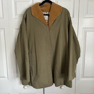Vintage Laurèl Jacket Womens 38 US 8 Olive Tan Germany Oversized 80s Old Money